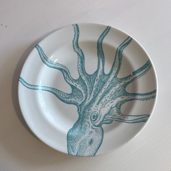 Octopus Design Plate - Blue - Picture 1 of 4